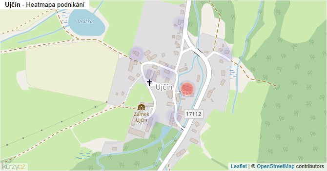 Ujčín - mapa podnikání