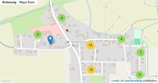 Kolomuty - mapa firem