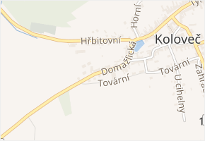 Domažlická v obci Koloveč - mapa ulice