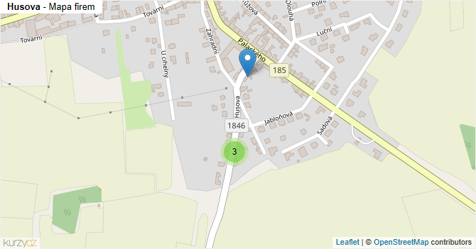 Husova - mapa firem