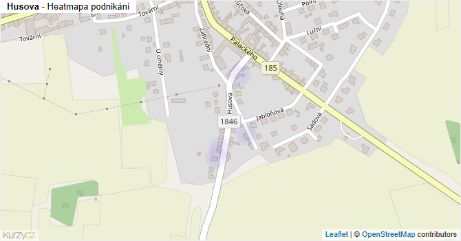 Husova - mapa podnikání