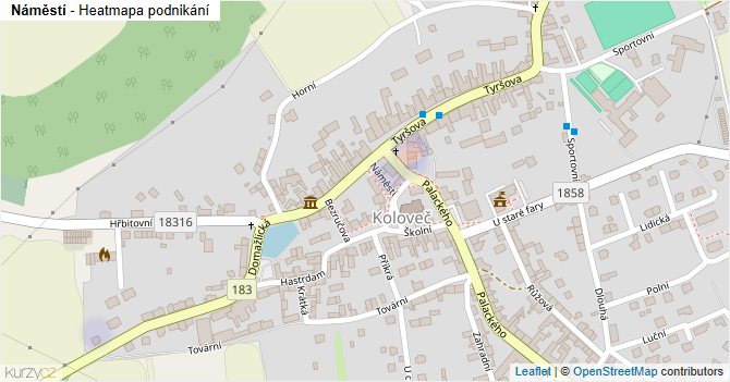 Náměstí - mapa podnikání
