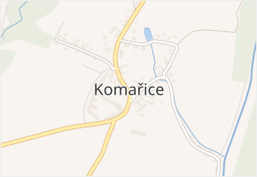 Komařice v obci Komařice - mapa části obce