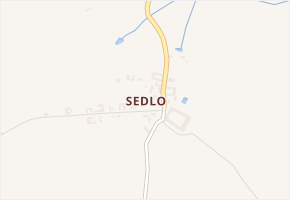 Sedlo v obci Komařice - mapa části obce