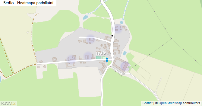 Sedlo - mapa podnikání
