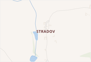 Stradov v obci Komařice - mapa části obce