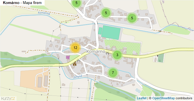Komárno - mapa firem