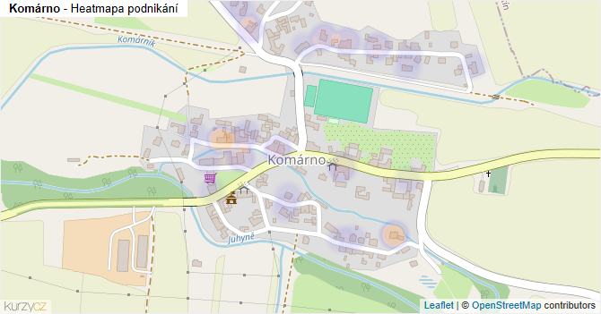 Komárno - mapa podnikání