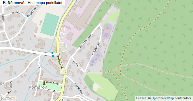 B. Němcové - mapa podnikání