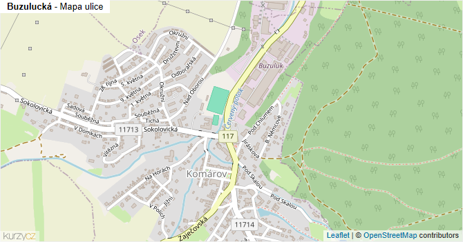 Buzulucká - mapa ulice