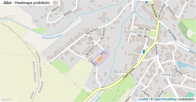 Jižní - mapa podnikání