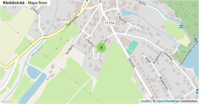 Kleštěnická - mapa firem