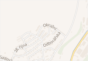 Mládežnická v obci Komárov - mapa ulice