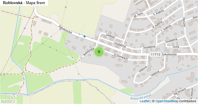 Rohlovská - mapa firem
