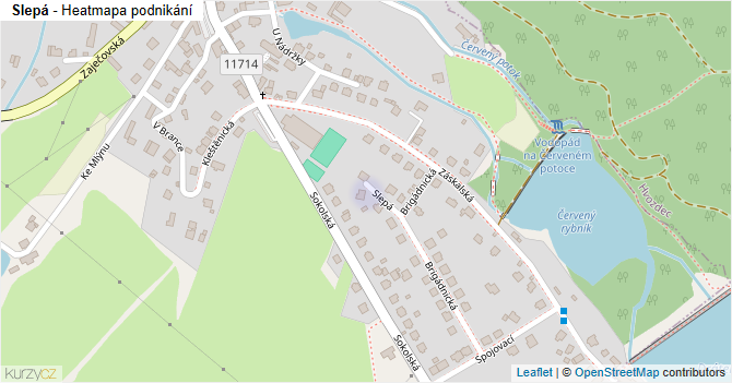 Slepá - mapa podnikání