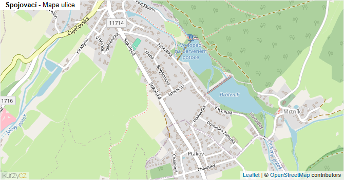 Spojovací - mapa ulice