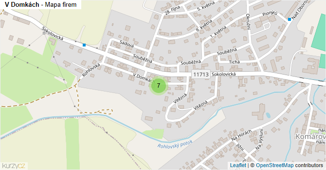 V Domkách - mapa firem