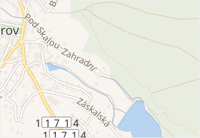 Zahradní v obci Komárov - mapa ulice