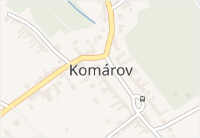 Komárov v obci Komárov - mapa části obce