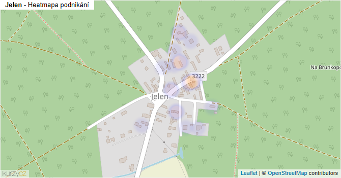Jelen - mapa podnikání