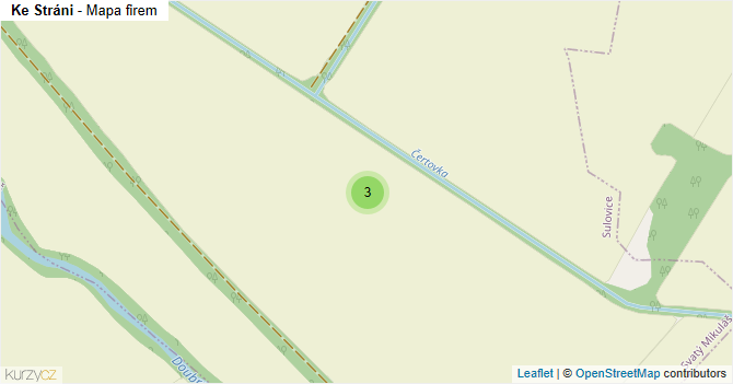 Ke Stráni - mapa firem