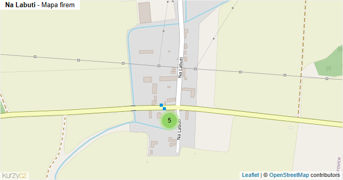Na Labuti - mapa firem
