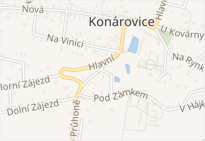 Na Starajdě v obci Konárovice - mapa ulice