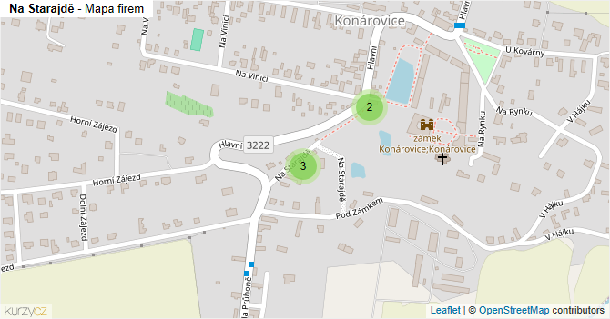 Na Starajdě - mapa firem