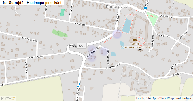 Na Starajdě - mapa podnikání