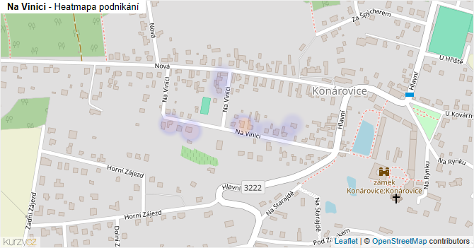 Na Vinici - mapa podnikání