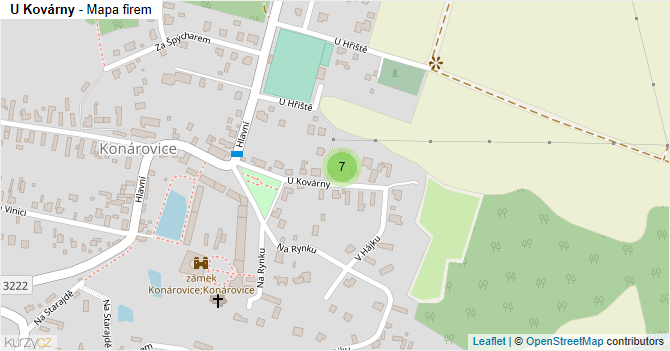 U Kovárny - mapa firem