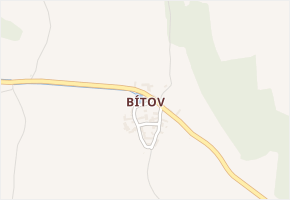 Bítov v obci Koněprusy - mapa části obce