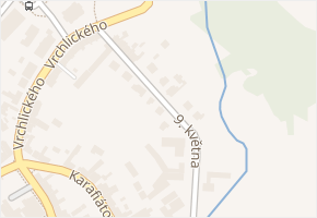 9. května v obci Konice - mapa ulice