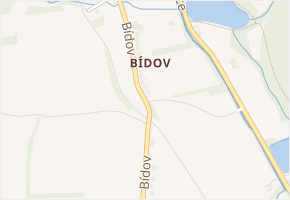Bídov v obci Konice - mapa ulice