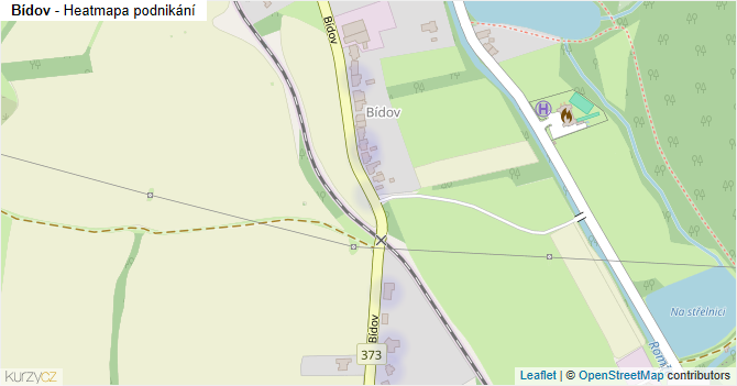 Bídov - mapa podnikání