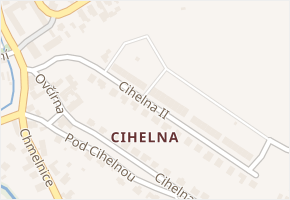 Cihelna II v obci Konice - mapa ulice