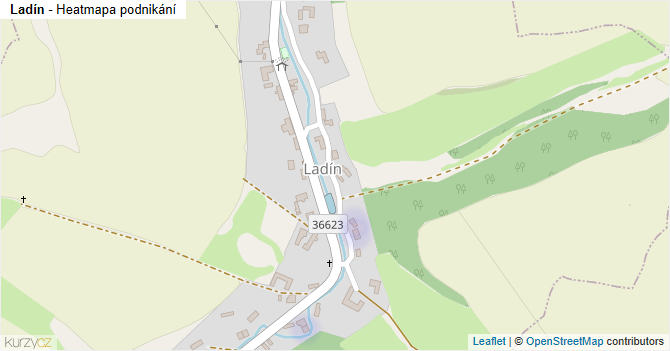 Ladín - mapa podnikání