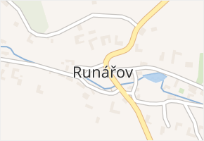 Runářov v obci Konice - mapa části obce