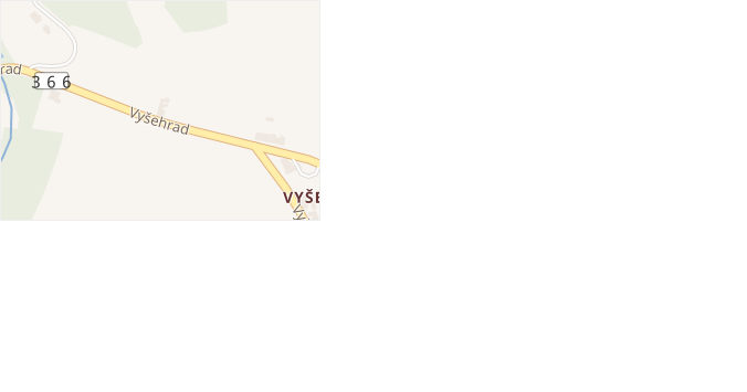Vyšehrad v obci Konice - mapa ulice