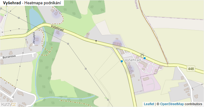 Vyšehrad - mapa podnikání