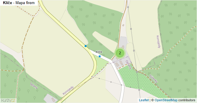 Klíče - mapa firem