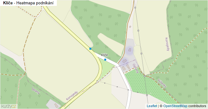 Klíče - mapa podnikání
