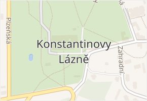 Konstantinovy Lázně v obci Konstantinovy Lázně - mapa části obce