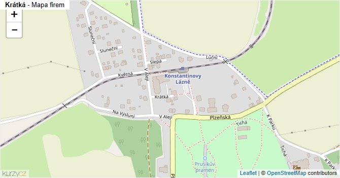 Krátká - mapa firem