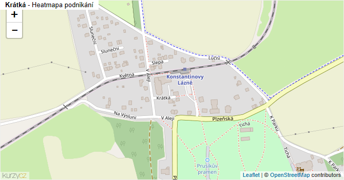 Krátká - mapa podnikání