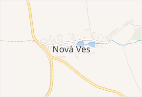 Nová Ves v obci Konstantinovy Lázně - mapa části obce