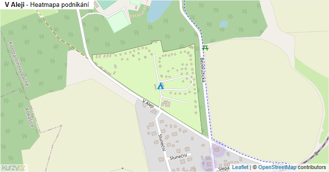 V Aleji - mapa podnikání