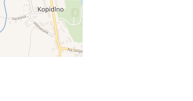 Hilmarova v obci Kopidlno - mapa ulice