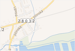 K Bažantnici v obci Kopidlno - mapa ulice