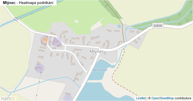 Mlýnec - mapa podnikání